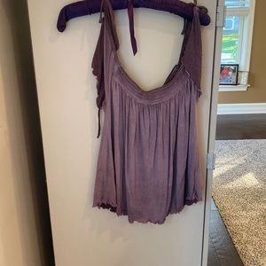 Women’s Pacsun purple flowy shirt with loose sleeves